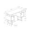 Bureau d'ordinateur, bureau personnel, ordinateur portable, rangement, L 48 po, métal stratifié, contemporain, moderne-808613203