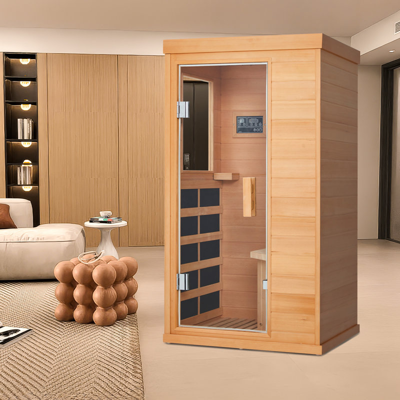 Mini Sauna, Low Emf Far Infrared Sauna, Home Spa Sauna With Bluetooth Speakers