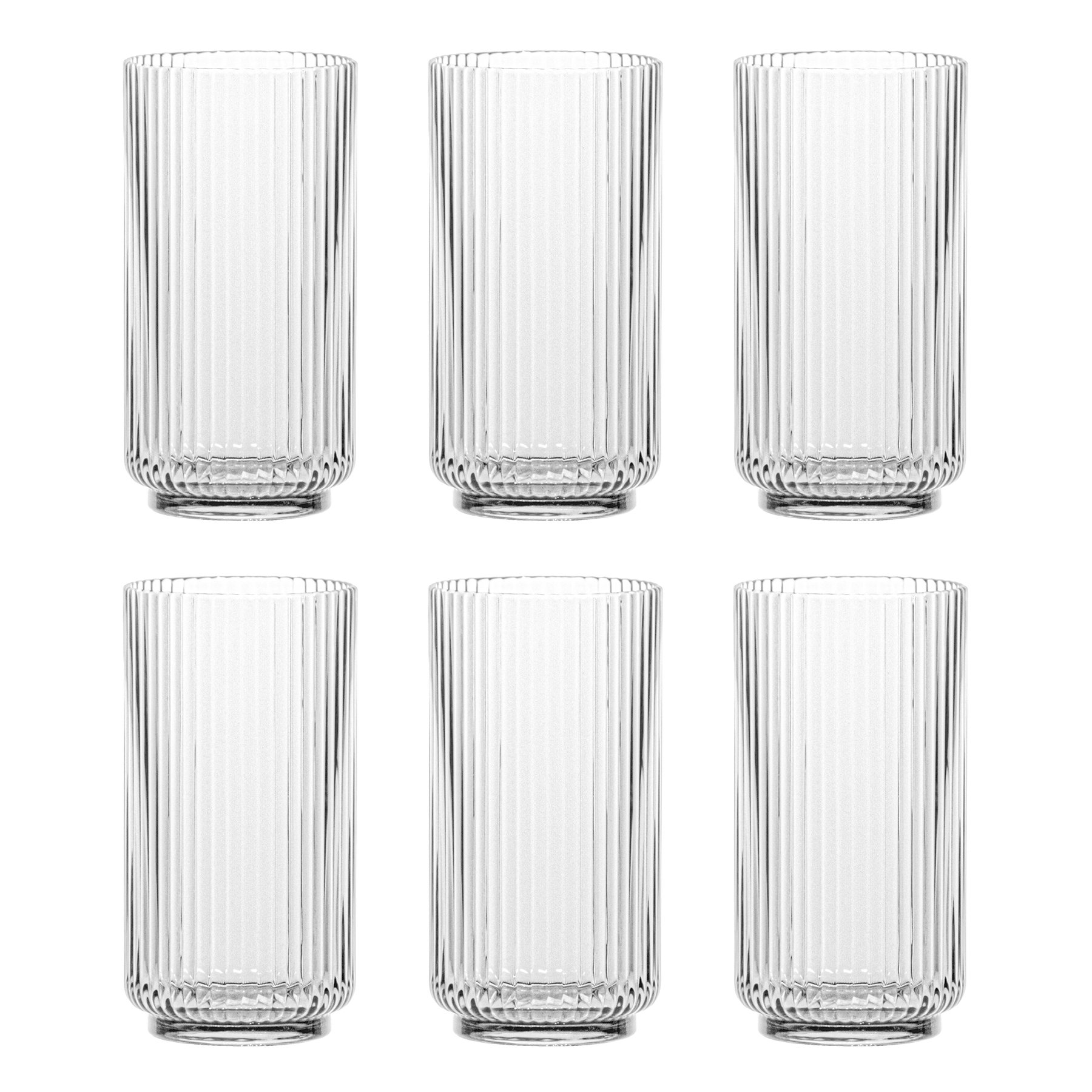 Fluted Drinking Glass Sets