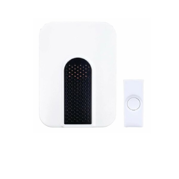 Symple Stuff Black White Wireless Doorbell Kit 