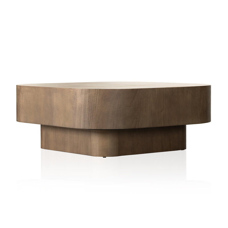 Blanco Coffee Table, Warm Umber Burl
