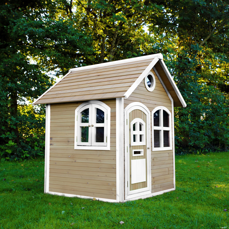 Julia AXI 137cm W x 151cm D Outdoor Hemlock Wood Playhouse