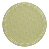 Pearls Vinyl Round Placemats