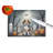 Beagle Spooky Halloween Glass Cutting Board Large