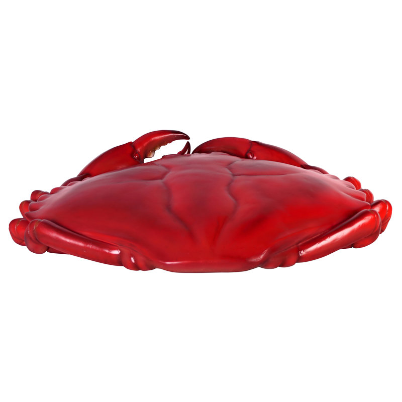 Colossal Crustacean Grand-Scale King Crab Statue, 5" H x 34" W x 28" D