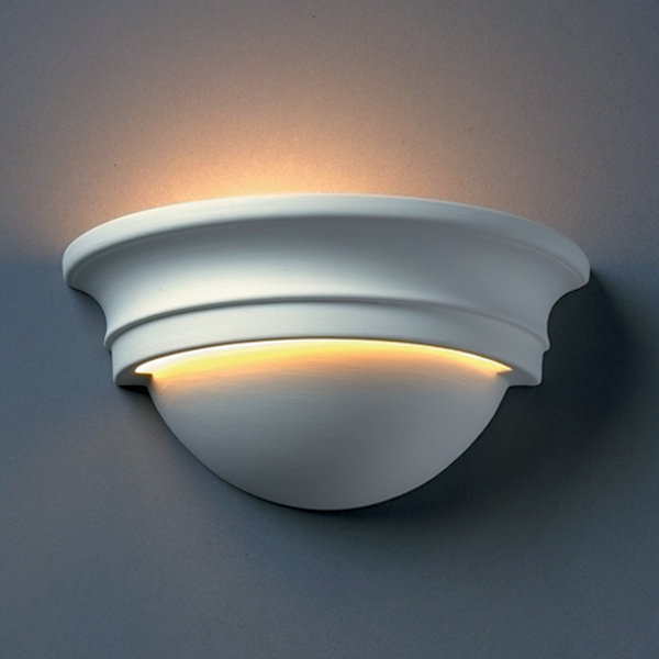 Petite applique murale 1 lumière Amalio Cyma, Bisque