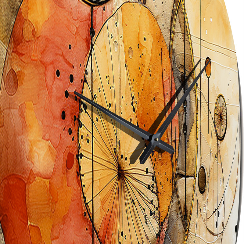 Horloge murale Golden Hue Horizons, Moyenne