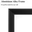 Miroir décoratif de 48 po x 32 po avec cadre noir - caractéristique fonctionnelle pour différentes pièces comme la salle de bain, la chambre à coucher, le salon et le vestibule-46081258