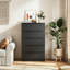 Commode 5 tiroirs blanche, armoire de rangement moderne pour la chambre à coucher, commode en bois pour le salon-422461883