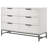 Clansy 6-drawer Bedroom Dresser White