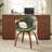 Janaan 21.26'' W Swivel Faux Leather Upholstered Home Office Task Desk Chair with Bentwood Frame-1284444275-1284444274