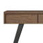 Console de rangement industrielle moderne en bois massif l 60 po avec 3 tiroirs de rangement et pieds en métal Lowry-359254950