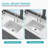 Undermount Single Bowl Fireclay Kitchen Sink, Rectangular Single Bowl Sink Basin