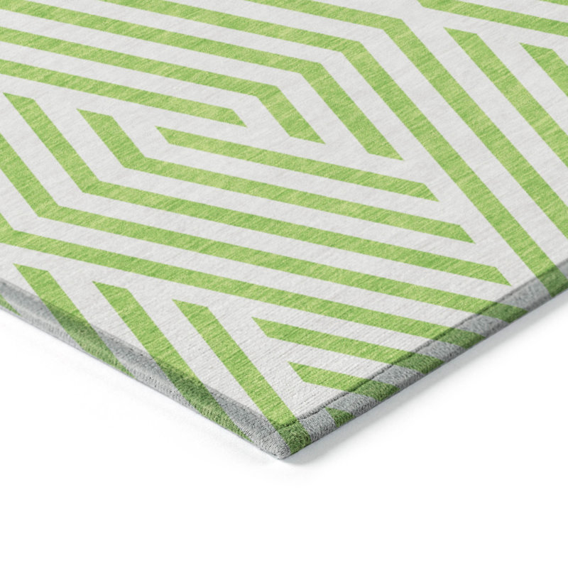 Tapis intérieur / extérieur en polyester tissé à la machine Altair, Rectangle 1 pi 8 po x 2 pi 6 po