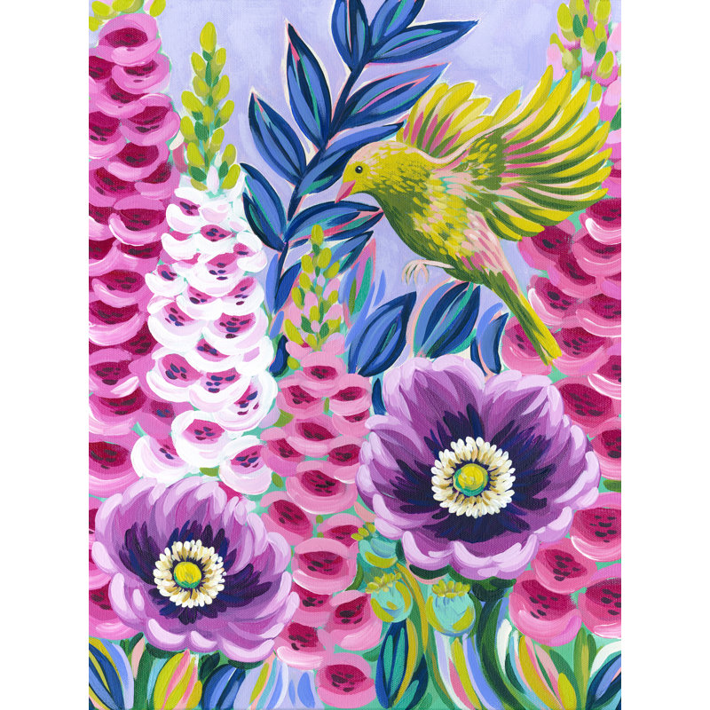 «All Your Senses Alive» par Julie, H 16 po x l 12 po, Toile tendue
