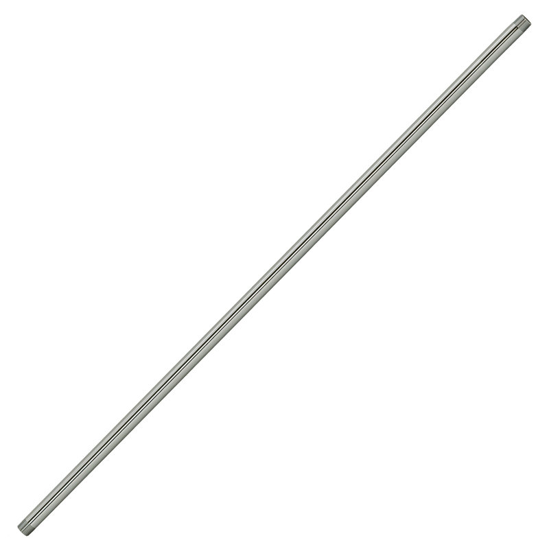 ½” x 48" IPS Brass Pipe Nipple, Polished Nickel