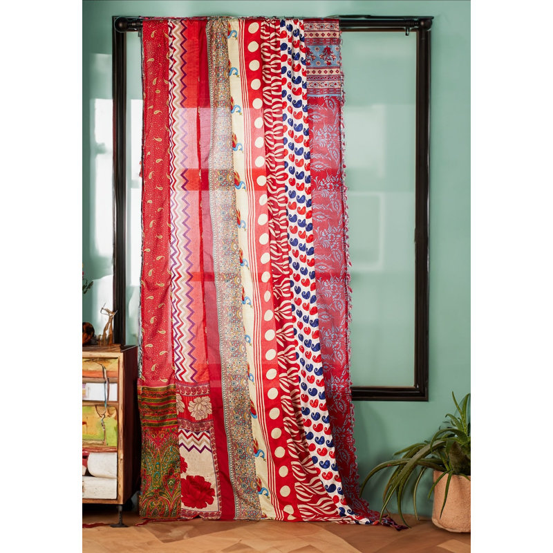 Charlcy Polyester Blend Sheer Curtain Single Panel