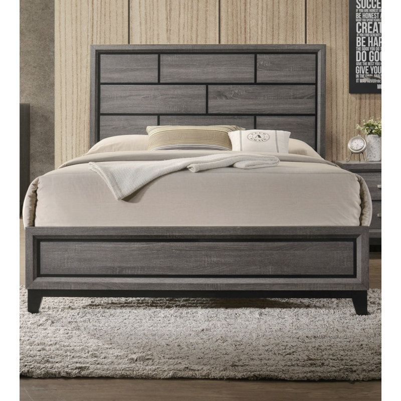 Standard Bed, King, Brown Gray