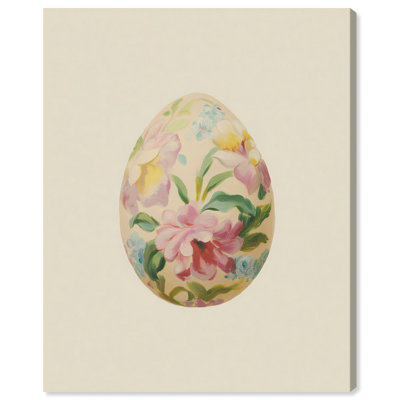 «Peony Egg», reproduction d'art sur toile par Art Remedy, galerie tendue, 36 x 45
