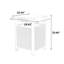 Chariot-bar à porte simple