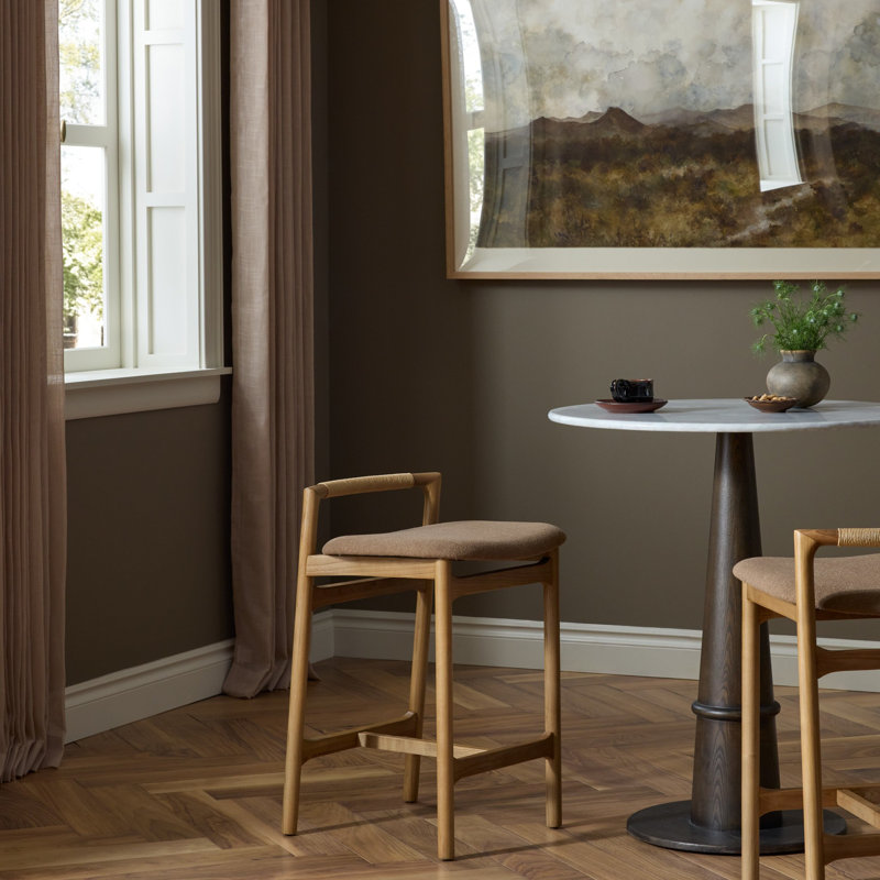 Baden Stool, Toasted Ash, Antwerp Cafe/Line Blend, Counter Stool (26" Seat Height)