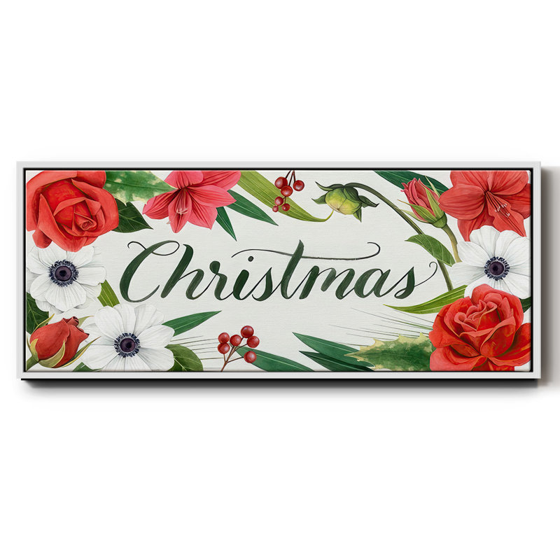Christmas Time - Toile encadrée, H 12 po x l 30 po