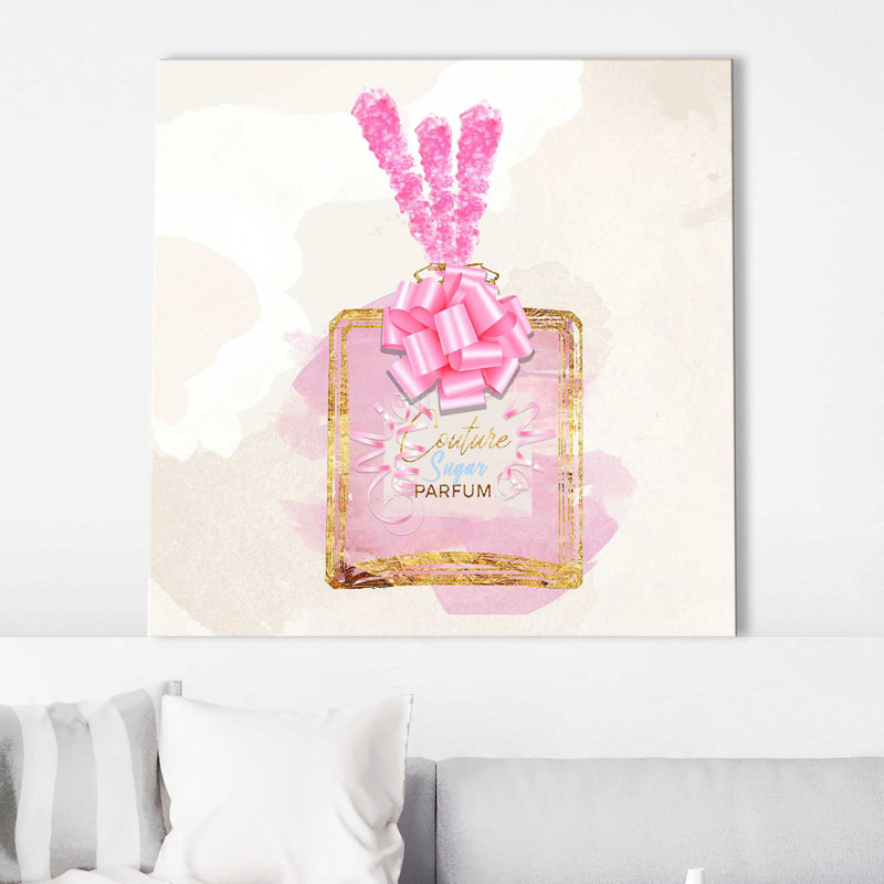 Parfum Sugar (Square) par By Jodi - impression, Toile tendue, H 24 po x l 24 po x 1,5 po