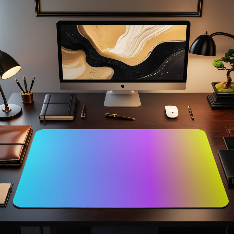 Polyester Desk Pad, 14.4x12.1