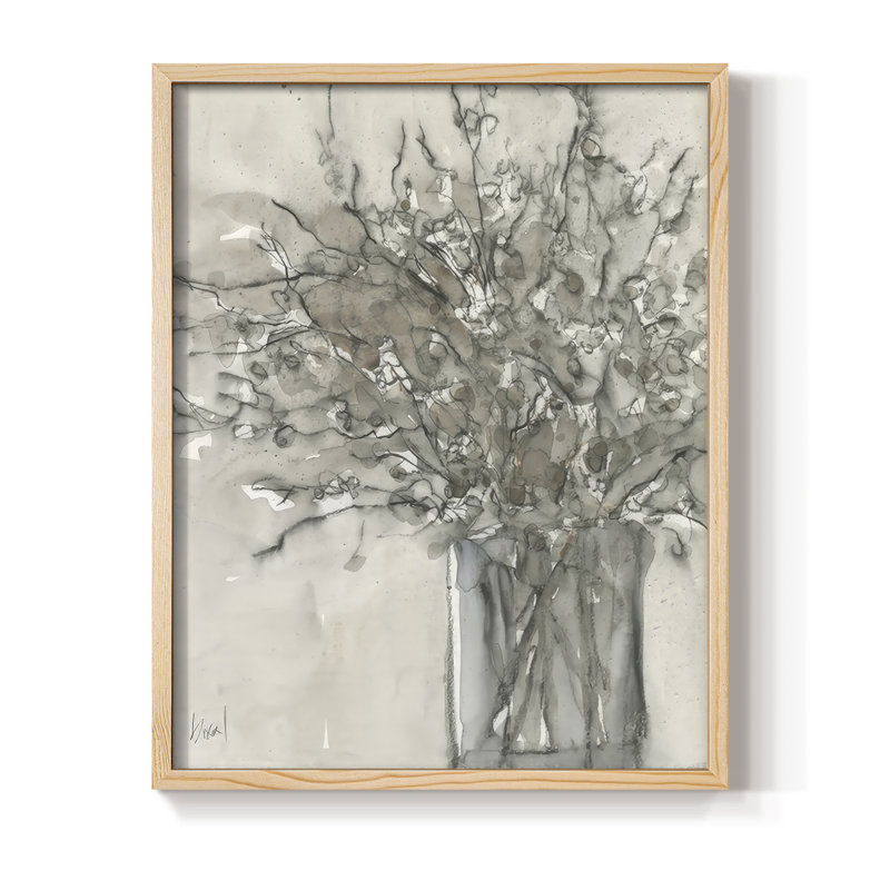 Impression encadrée Dry Elegance II - bois massif, Naturel, H 30 po x l 24 po