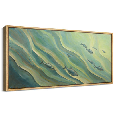 "Coastal Fish School", "Ocean courant", très grandes photos, impression sur toile