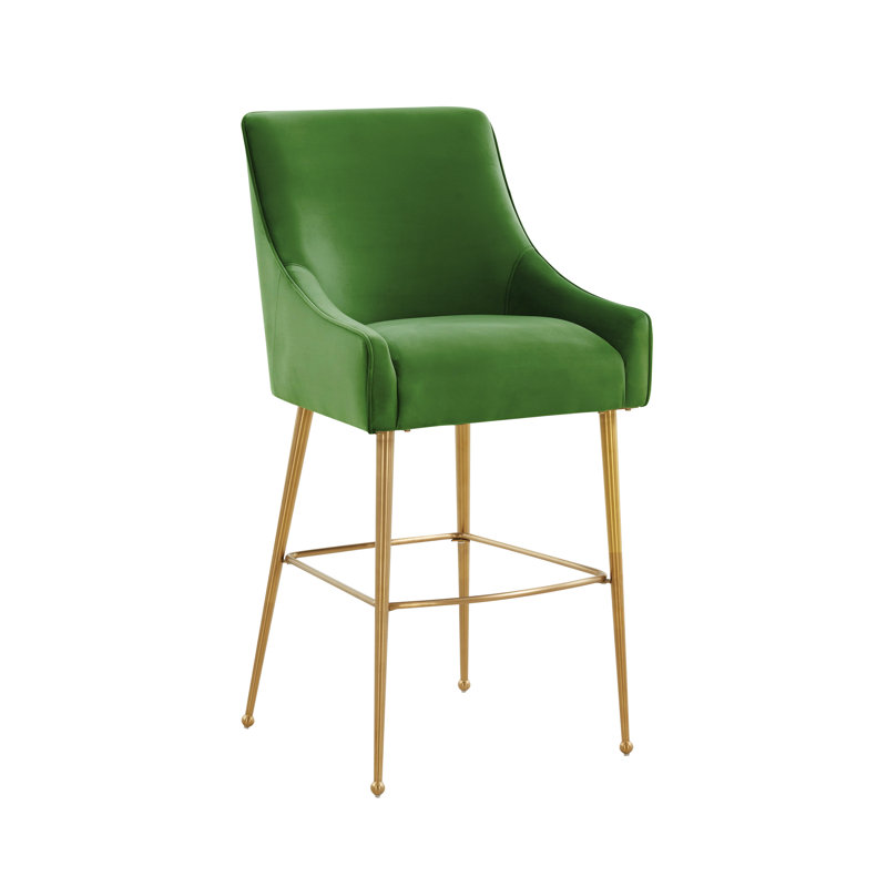 Simmon Bar & Counter Stool, Bar Stool (30.7" Seat Height), Green
