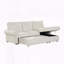 Canapé-lit modulaire convertible 95 po avec rangement pour chaise et porte-gobelets-129209410