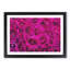 Wall of Bright Pink Roses - Picture Frame Painting Print-56733959-56733962