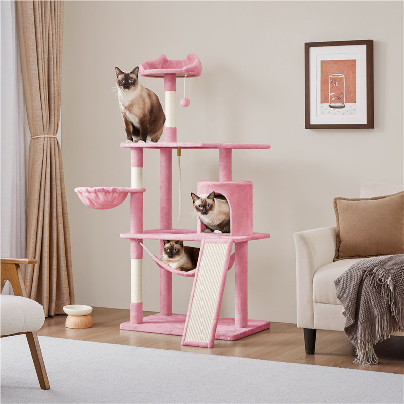 Arbre à chat de type tour, Noir, H 62 po x l 30 po x P 29 po