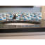 Teal Blue 1''x2'' Natural Stone/Glass Brick Joint Mosaic Wall Tile