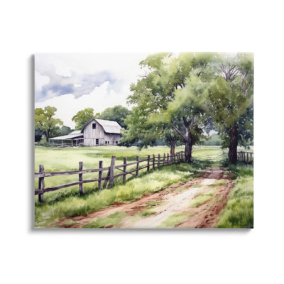 Countryside Cottage, reproduction d'art sur toile