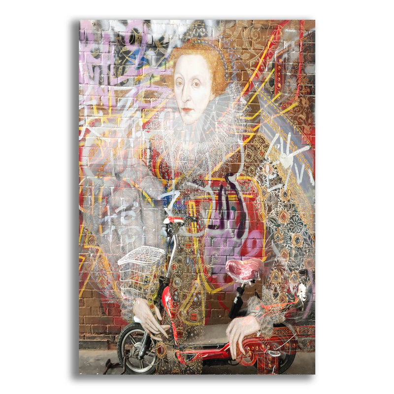 Art mural en verre «Elizabeth 1-2» par Irena Orlov, Wildon Home®, H 16 po x l 12 po x P 0,13 po