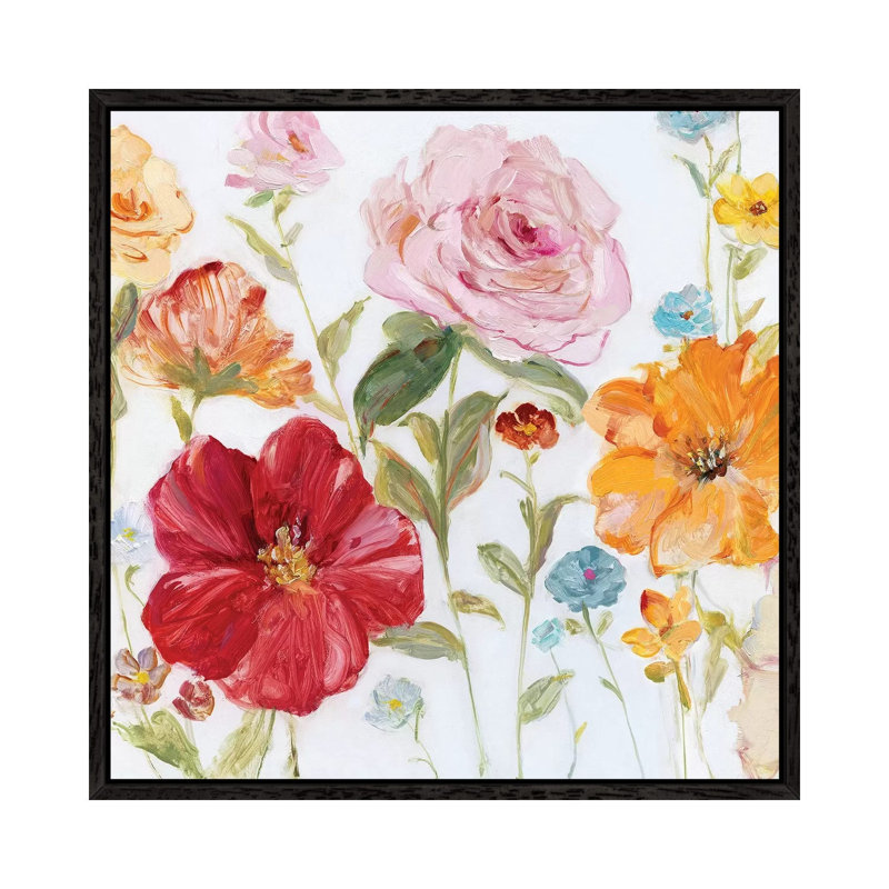 Wildflower Whimsy II by Sally Swatland - Gallery-Wrapped Canvas Giclée on Canvas, 45.72 cm H x 45.72 cm W