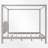 King Size Wood Canopy Bed-114229185