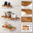 Small And Simple Wave Edge Floating Shelf