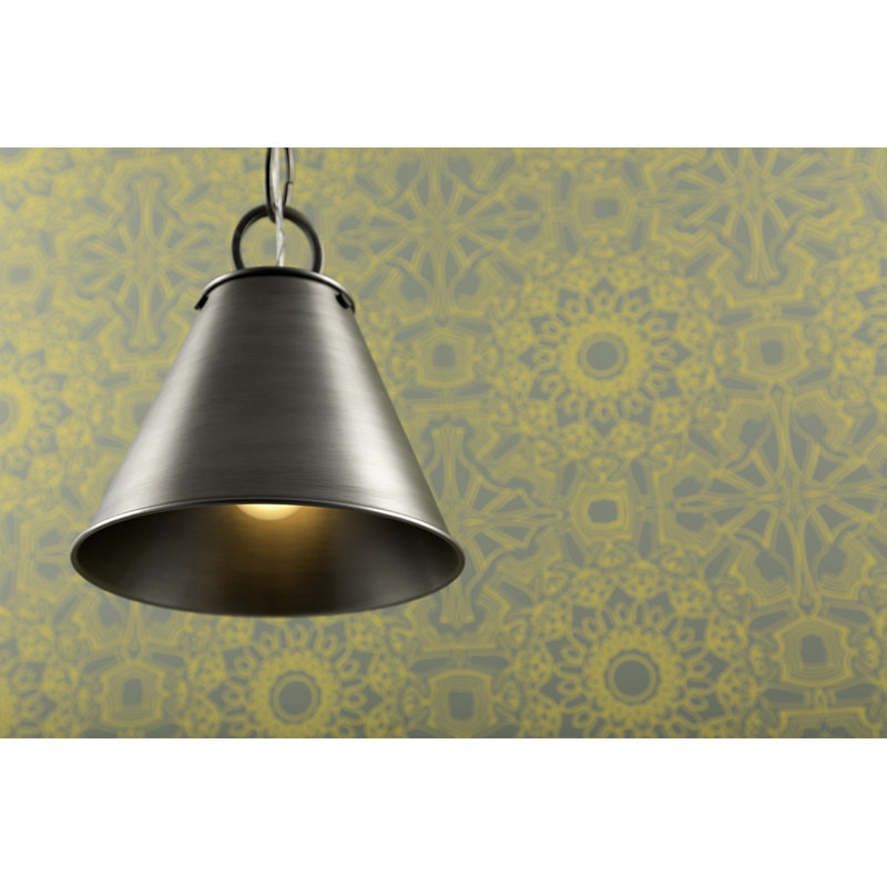 Altamont 1 - Light Pendant, Historic Nickel, 9" H x 8" W x 8" D