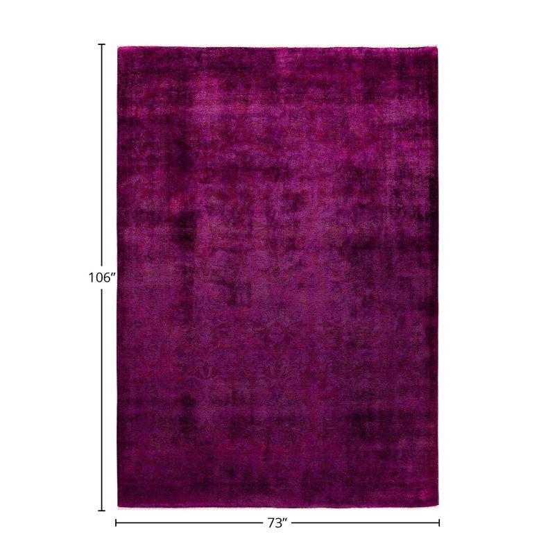 Tapis mauve unique 6 pi 1 po x 8 pi 10 po Coosada