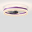 Ventilateur de plafond fermé à profil bas avec lumière 19,7 pouces Fydry-398456504-388880136