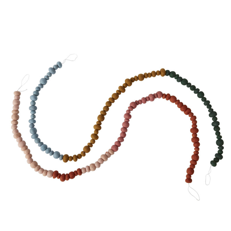 68'' in. Faux Garland, Green/Yellow/White