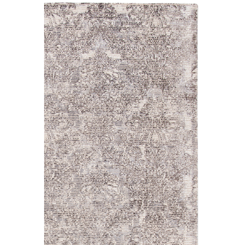 Cheshire Hand Woven 5 Wool/0.55 Viscose Oriental Rug in Gray/Blue, Rectangle 5' x 8'