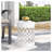 Outdoor Metal End Table -Large-250073296