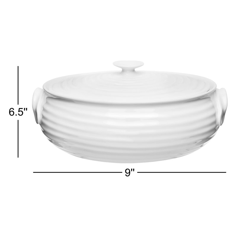Portmeirion Sophie Conran blanc cassé ovale blanc cassé 3,5 pt / 9 po