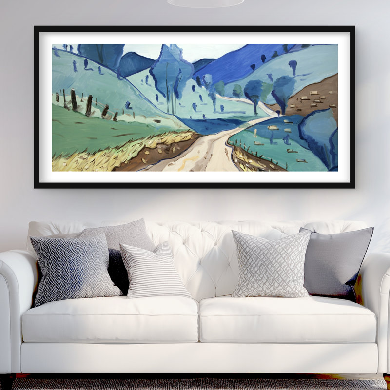 Toscane - décor de montagnes encadrées