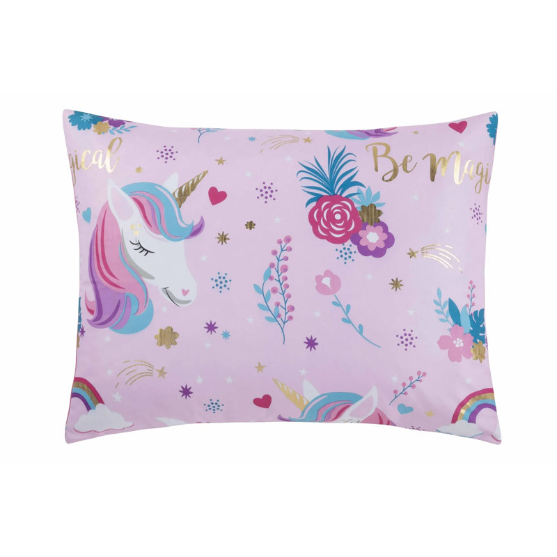 Magical Unicorn Bed In A Bag Set, Queen Comforter + 6 Additional Pieces
