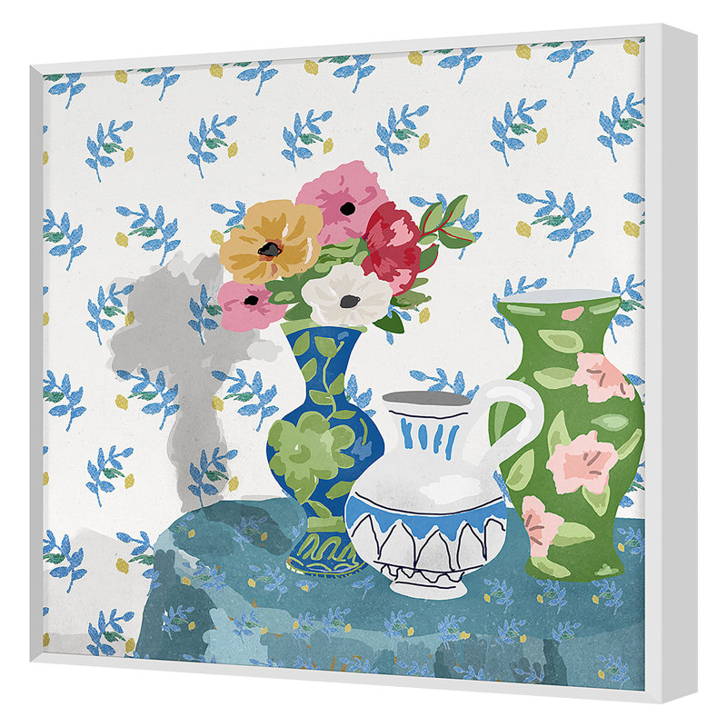 Williams Vase 2 Print by Dana Gibson, 36" H x 36" W , White